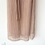 Petal and Pup  Farley Strapless Maxi Dress Rose Gold Stripe Metallic Party Formal Photo 8