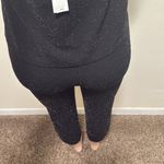 AQUA  NWT black glitter jumpsuit woman size XS pockets stretch Photo 6