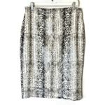 EXPRESS  New Snakeskin Print Leather Pencil Skirt Size Medium Photo 1
