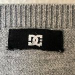 DC Gray with Green/Black Stripes Crew Neck Sweater Size Small Photo 1