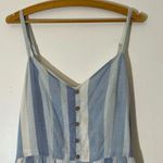 Joie  Mommy & Me Linen Blend Blue & White Striped Knee Length Dress Size 10 NWT Photo 6