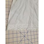 Farm Rio Embroidered Lace Blouse Women's Medium White High Neck Long Sleeve Photo 6