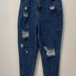 Boohoo  jeans high waisted destroyed jeans  sz 4 Photo 6