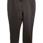 Chico's  Size 2.5 Short Stretch Dark Gray Dress Casual Pants Classic Minimalist 12 Photo 0