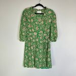 Ba & Sh Paz Floral Printed Mini Shirt Dress In Green Women’s 2 3/4 Sleeves Photo 1