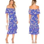 Lovers + Friends  Elouise Midi Dress Feeling Blue Floral Photo 1