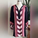 Free People Vintage ‎ Chevron Boho Tunic Dress – Festival Indie Cottagecore small Photo 7