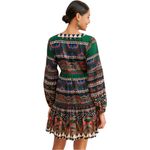 Farm Rio  V-Neck Safari Tiger Printed Tunic / Flowy Mini Dress Size Small Photo 2