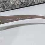 Salvatore Ferragamo NEW  Two Tone Oversized Sunglasses in Black Nude Photo 2