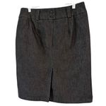 New York Clothing Co Black Denim Pencil Skirt Women’s Size 8 Photo 1