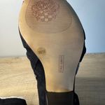 Vince Camuto Shoes Peep Toe Suede Buckle Booties Black Cone Heel Womens 8 Wide Photo 9