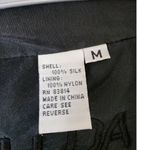 FUDA International Vintage Silk Full Zip Jacket w/ Pockets Medium Black Photo 2