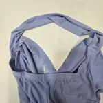 Norma Kamali x REVOLVE Halter Sweetheart Side Drape Gown in Celestial Blue Photo 13