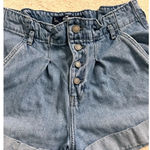 Hollister ultra high rise,curvy paper bag mom denim shorts Size 5 Photo 3
