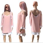 Nanette Lepore tie shoulder ruffle dress Photo 14