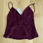 Meshki  Top Satin Cami Lace Trim Luella XS Purple Photo 0