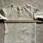 J.Crew  Cream Waffle Knit Sweater Womens L Merino Wool Blend Scoop Neck Raglan Photo 6