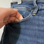 frame denim  Le High Skinny Dark Wash Jeans Womens 27 Blue Denim Raw Hem Fall Photo 3