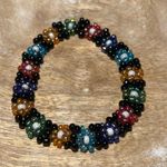 Beaded Flower Stretchy Bracelet Multi Photo 3