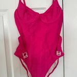 Solid & Striped Solid & Stripes Pink One Piece Bathing Suit Photo 3