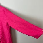 Soft Surroundings  Shirt Womens Medium Pink 100% Linen‎ Button Up Long Sleeve Photo 5