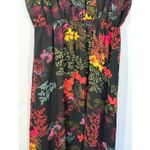 Lavand. Women's floral sheer overlay maxi tank dress size medium Red Photo 3