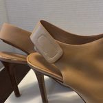 Charles David  Tan Mules with Peep-Toe Design Photo 3