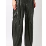 Bottega Veneta Tapered Leather Cargo Pants in Black Photo 5