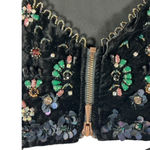 Ecote NWT ‎ Jasmina Velvet Embellished Mini Shift Dress Black M Photo 11