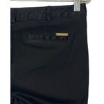 Michael Kors Pants Womens Size 8 Black Twill Ankle Mid Rise Pockets Logo Stretch Photo 5