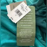 Danny & Nicole Womens Short Sleeve Ombre Cape Fit + Flare Green Dress 12 NWT Photo 3