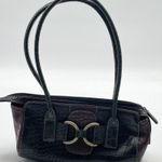 Y2K Vintage Brown Croc Faux leather MINi shoulder bag‎ multi brown Photo 0