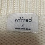 Aritzia Wilfred Cream Wool Knit Short Drop Sleeve Crew Neck Sweater Top Size M Photo 2