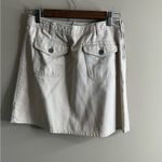 American Eagle Vintage khaki A-Line Skirt with Button Pockets size 2 Photo 1