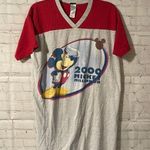 Disney ’s Vintage 2000 Mickey Millennium nightshirt OSFA Photo 0