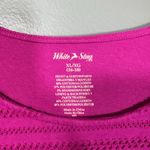 White Stag  Bright Pink Crochet Lace Stripe Boho Top - Size XL (16-18) - Women's Photo 4