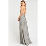 Show Me Your Mumu NWT Godshaw Goddess Gown Bridesmaid Dress Charcoal Size L Photo 3