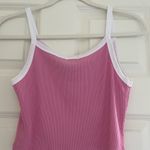 Tilly's Pink Fitted Crop Camisole Tank Top Photo 1