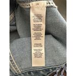 Chico's  Denim Boho Fringe Cowgirl Vest Womens L Button Down 3 Pocket Blue Jacket Photo 2