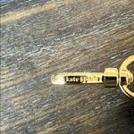 Kate Spade Light Pink with Navy Blue Lettering Bag Strap with Gold Hardware Photo 5