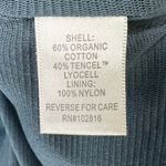 Garnet Hill Blouson Knit Dress XL Teal Blue Organic Boatneck Soft Modern Chic Photo 8