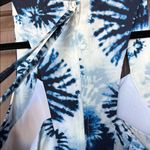 Kyodan  Blue and White Patterned Mini Dress Photo 4