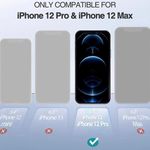 Luckymore Crystal Clear Case Compatible with iPhone 12/12 Pro Photo 1