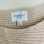 PINQUE Ribbed Dolman Sweater Neutral Beige Batwing Sleeve Size L Size L Photo 9