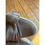 Sesto Meucci  Suede Sneaker Platform Bow Dark Taupe Casual Slip On Size 8M Photo 3