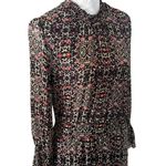 MISA Los Angeles MISA LA Floral Tiered Ruffle Dress Sheer Long Maxi Long Sleeve Small Photo 1