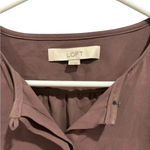 Loft Mauve Purple XS Long Sleeve Blouse Workwear Office Professional Teacher Photo 3