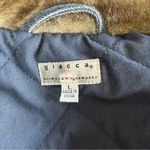 Vintage Y2K Women’s Giacca denim jacket w/ fur trim Size Large Bratz Winter Jean Blue Photo 9