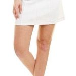 Sabina Musayev McKenna Mini Skirt High Rise Denim White Women’s Size S Photo 0