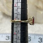 14k Marquis cut Garnet ring Red Photo 4